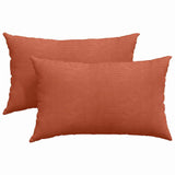 Cuscini da Divano 2 pcs Rosso Arancio 50 x 30 cm
