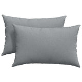 Cuscini da Divano 2 pcs Grigio chiaro 60 x 40 cm Tessuto