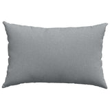 Cuscini da Divano 2 pcs Grigio chiaro 60 x 40 cm Tessuto