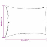 Cuscini da Divano 2 pcs Grigio chiaro 60 x 40 cm Tessuto