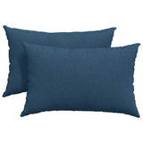 Cuscini da Divano 2 pcs Blu 60 x 40 cm Tessuto