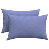 Cuscini da Divano 2 pcs Blu 60 x 40 cm Tessuto