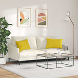 Cuscini da Divano 2 pcs Giallo 60 x 40 cm Tessuto in Cords