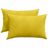 Cuscini da Divano 2 pcs Giallo 60 x 40 cm Tessuto in Cords