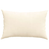 Cuscini da Divano 2 pcs Crema 60 x 40 cm Tessuto in Cords