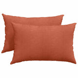 Cuscini da Divano 2 pcs Rosso Arancio 60 x 40 cm