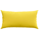 Cuscini da Divano 2 pcs Giallo Chiaro 80 x 40 cm Tessuto