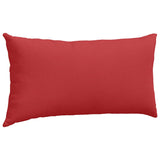 Cuscini da Divano 2 pcs Rosso 80 x 40 cm Tessuto