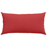 Cuscini da Divano 2 pcs Rosso 80 x 40 cm Tessuto