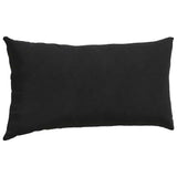Cuscini da Divano 2 pcs Nero 80 x 40 cm Tessuto in Cords