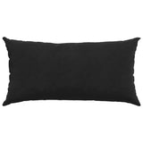 Cuscini da Divano 2 pcs Nero 80 x 40 cm Tessuto in Cords