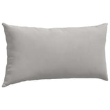 Cuscini da Divano 2 pcs Grigio chiaro 80 x 40 cm Tessuto