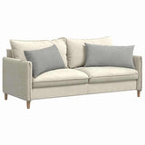 Cuscini da Divano 2 pcs Grigio chiaro 80 x 40 cm Tessuto