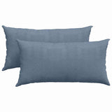 Cuscini da Divano 2 pcs Blu 80 x 40 cm Tessuto in Cords