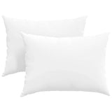 Cuscini da Divano 2 pcs Bianco 70 x 50 cm Tessuto