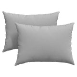 Cuscini da Divano 2 pcs Grigio 70 x 50 cm Tessuto