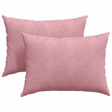 Cuscini da Divano 2 pcs Rosa 70 x 50 cm Tessuto in Cords
