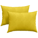 Cuscini da Divano 2 pcs Giallo 70 x 50 cm Tessuto in Cords
