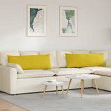 Cuscini da Divano 2 pcs Giallo 120 x 40 cm Tessuto in Cords