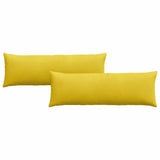 Cuscini da Divano 2 pcs Giallo 120 x 40 cm Tessuto in Cords
