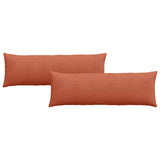 Cuscini da Divano 2 pcs Rosso Arancio 120 x 40 cm