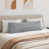 Cuscini da Divano 2 pcs Grigio chiaro 145 x 40 cm Tessuto