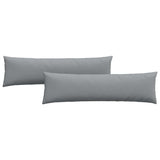 Cuscini da Divano 2 pcs Grigio chiaro 145 x 40 cm Tessuto