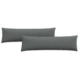 Cuscini da Divano 2 pcs Grigio scuro 145 x 40 cm Tessuto