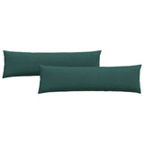 Cuscini da Divano 2 pcs Verde Scuro 145 x 40 cm Tessuto