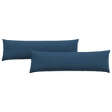 Cuscini da Divano 2 pcs Blu 145 x 40 cm Tessuto