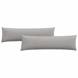 Cuscini da Divano 2 pcs Grigio 145 x 40 cm Tessuto