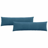 Cuscini da Divano 2 pcs Blu 145 x 40 cm Tessuto in Cords