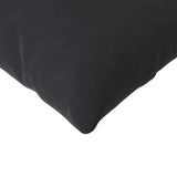 Cuscini da Divano 2 pcs Nero 145 x 40 cm Tessuto in Cords