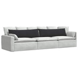 Cuscini da Divano 2 pcs Nero 145 x 40 cm Tessuto in Cords