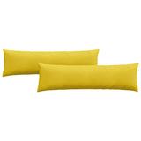 Cuscini da Divano 2 pcs Giallo 145 x 40 cm Tessuto in Cords