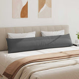 Cuscini da Divano 2 pcs Grigio scuro 200 x 40 cm Tessuto