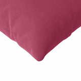 Cuscini da Divano 2 pcs Rosso Vino 200 x 40 cm Tessuto in Cords