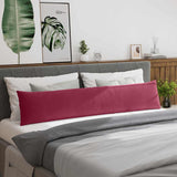 Cuscini da Divano 2 pcs Rosso Vino 200 x 40 cm Tessuto in Cords