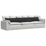 Cuscini da Divano 2 pcs Nero 200 x 40 cm Tessuto in Cords