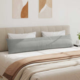 Cuscini da Divano 2 pcs Grigio chiaro 200 x 40 cm Tessuto