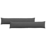 Cuscini da Divano 2 pcs Grigio scuro 200 x 40 cm