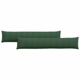 Cuscini da Divano 2 pcs Verde Scuro 200 x 40 cm
