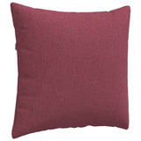 Cuscini da Divano 2 pcs Rosso Vino 45 x 45 cm Tessuto