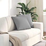 Cuscini da Divano 2 pcs Grigio 45 x 45 cm Tessuto