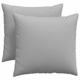 Cuscini da Divano 2 pcs Grigio 45 x 45 cm Tessuto