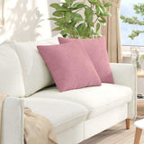 Cuscini da Divano 2 pcs Rosa 50 x 50 cm Tessuto in Cords