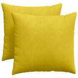 Cuscini da Divano 2 pcs Giallo 50 x 50 cm Tessuto in Cords