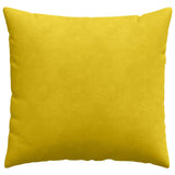 Cuscini da Divano 2 pcs Giallo 50 x 50 cm Tessuto in Cords