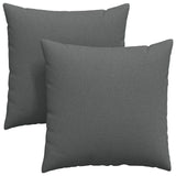 Cuscini da Divano 2 pcs Grigio scuro 60 x 60 cm Tessuto