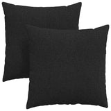 Cuscini da Divano 2 pcs Nero 60 x 60 cm Tessuto